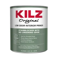 Kilz Original White Flat Oil-Based Primer And Sealer 1 Qt. (Pack Of 6)