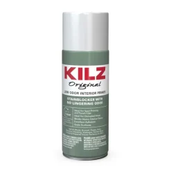 KILZ Original White Flat Oil-Based Primer and Sealer 13 oz. (Pack of 12)