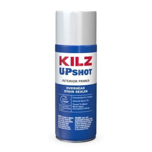 KILZ Up Shot White Flat Oil-Based Primer and Sealer 10 oz. (Pack of 12)