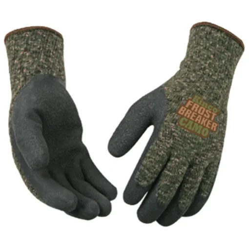 Kinco Frost Breaker Men's Indoor/Outdoor Thermal Dipped Gloves Camouflage XL 1 pair