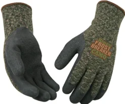 Kinco Frost Breaker Men's Indoor/Outdoor Thermal Dipped Gloves Camouflage L 1 pair