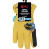 Kinco Hydroflector Men's Indoor/Outdoor Full Grain Driver Gloves Black/Gold L 1 pair