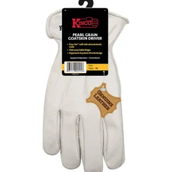 Kinco Men's Indoor/Outdoor Pearl Driver Gloves White L 1 pair
