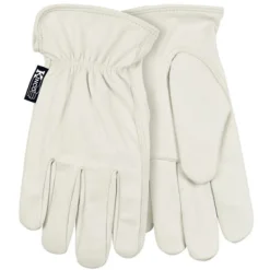 Kinco Men's Indoor/Outdoor Pearl Driver Gloves White L 1 pair
