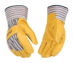 Kinco Men's Indoor/Outdoor Palm Gloves Yellow M 1 pair