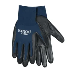 Kinco Men's Indoor/Outdoor Grip Gloves Blue/Gray XL 1 pair