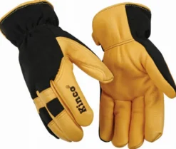 Kinco Men's Indoor/Outdoor Thermal Work Gloves Black/Yellow XL 1 pair