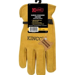 Kinco Men's Indoor/Outdoor Driver Gloves Gold XL 1 pair
