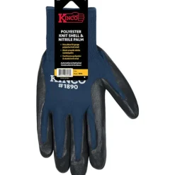 Kinco Men's Indoor/Outdoor Knit Wrist Cuff Gloves Navy L 3 pk