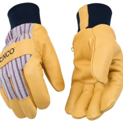 Kinco Men's Outdoor Knit Wrist Work Gloves Yellow XL 1 pair