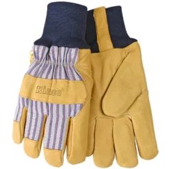 Kinco Men's Outdoor Knit Wrist Work Gloves Yellow XXL 1 pair