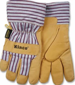 Kinco Men's Outdoor Suede Work Gloves Yellow L 1 pair