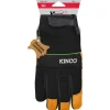 Kinco Premium Men's Indoor/Outdoor Hybrid Driver Gloves Black/Orange L 1 pair
