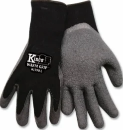 Kinco Warm Grip L Latex Coated Thermal Black Dipped Gloves