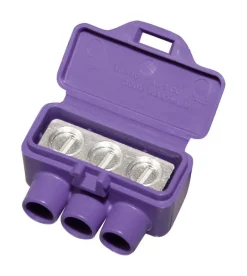 King Innovation AlumiConn Aluminium Wire Aluminum to Copper Lug Purple 2 pk