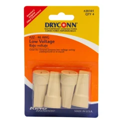 King Innovation DryConn Copper Wire Underground Wire Connector Tan 4 pk