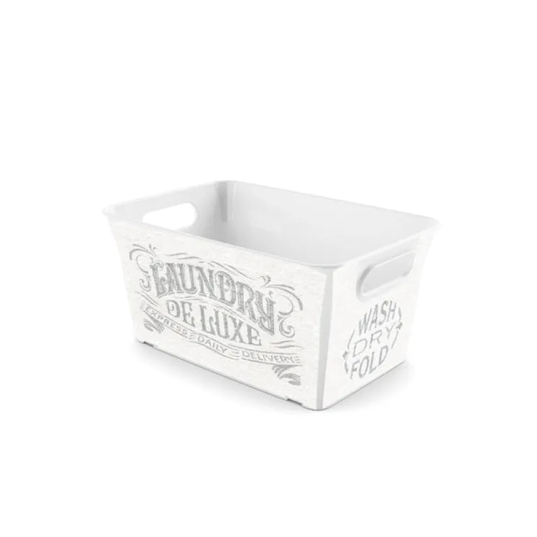 KIS 5-1/2 in. H x 7-1/2 in. W x 11-1/2 in. D Stackable Storage Basket (Pack of 6)