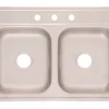 KITCHEN SNK DBL SS 33X22