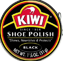 Kiwi Black Shoe Polish 1-1/8 oz