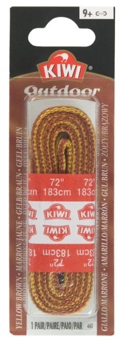 Kiwi Outdoor 72 in. Gold & Brown Boot Laces