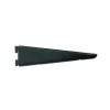 Knape & Vogt 182 Black Steel Double Slot Bracket 16 Ga. 9 in. L 450 lb
