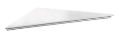 Knape & Vogt 3/4 in. H X 17 in. W X 17 in. D White Wood Corner Shelf