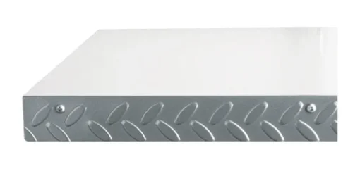 Knape & Vogt 1-1/2 in. H X 1.38 in. W X 48 in. D Silver Steel Shelf Edge