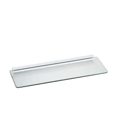 Knape & Vogt 1.75 in. H X 24 in. W X 8 in. D Clear/White Glass Shelf Kit