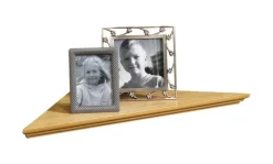 Knape & Vogt 3/4 in. H X 17 in. W X 17 in. D Oak Wood Corner Shelf