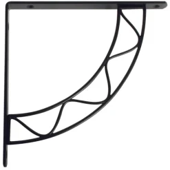 Knape & Vogt Black Steel Bracket N/A Ga. 7.8 in. L 100 lb