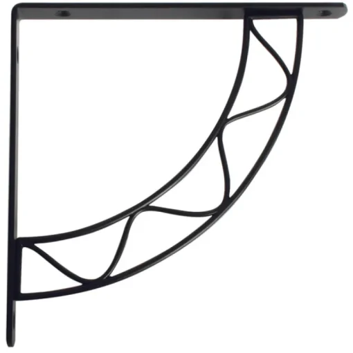 Knape & Vogt Black Steel Bracket N/A Ga. 7.8 in. L 100 lb