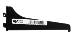 Knape & Vogt Black Steel Regular Duty Bracket 16 Ga. 6 in. L 160 lb.