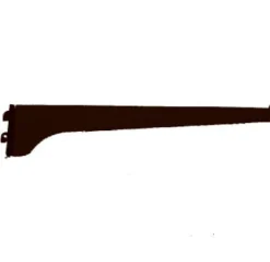 Knape & Vogt Black Steel Regular Duty Bracket 8 in. L 160 lb.