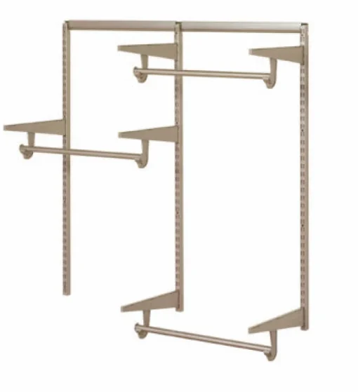 Knape & Vogt Brown Steel Closet Organizer 4 ft. L