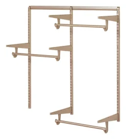 Knape & Vogt Brown Steel Closet Organizer 4 ft. L