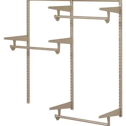Knape & Vogt Brown Steel Closet Organizer 4 ft. L