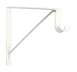 Knape & Vogt Cream Steel Bracket 13 Ga. 12 in. L