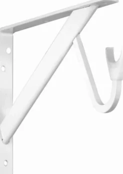 Knape & Vogt John Sterling White Steel Bracket 12 Ga. 11-1/4 in. L 500 lb