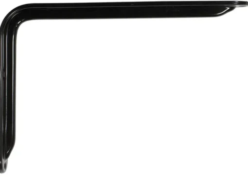 Knape & Vogt John Sterling Black Steel Heavy Duty Bracket 12 Ga. 12 in. L 125 lb.