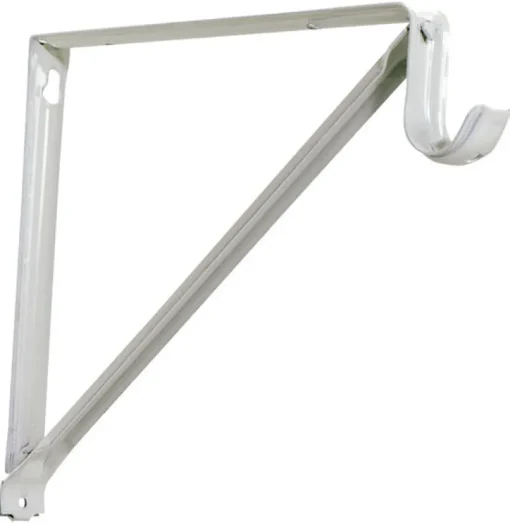 Knape & Vogt John Sterling White Steel Shelf/Rod Bracket 16 Ga. 13 in. L 250 lb. (Pack of 20)
