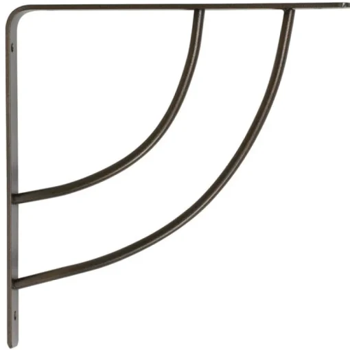 Knape & Vogt John Sterling Bronze Bracket 12 Ga. 8 in. L 100 lb. (Pack of 10)