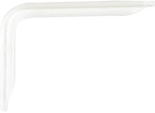 Knape & Vogt John Sterling White Steel Bracket 12 Ga. 8 in. L 125 lb. (Pack of 20)