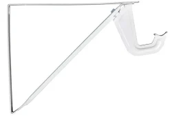 Knape & Vogt John Sterling White Steel Shelf/Rod Bracket 12 Ga. 10.25 in. L 250 lb