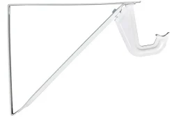 Knape & Vogt John Sterling White Steel Shelf/Rod Bracket 12 Ga. 10.25 in. L 250 lb
