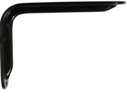 Knape & Vogt John Sterling Black Steel Bracket 12 Ga. 8 in. L 125 lb. (Pack of 20)