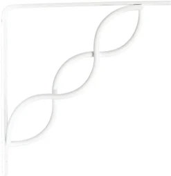 Knape & Vogt John Sterling White Steel Bracket 12 Ga. 8 in. L 100 lb. (Pack of 10)