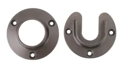 Knape & Vogt Pro HD 6-1/2 in. L x 1-3/8 in. Dia. Oil-Rubbed Bronze Steel Rod Socket (Pack of 6)