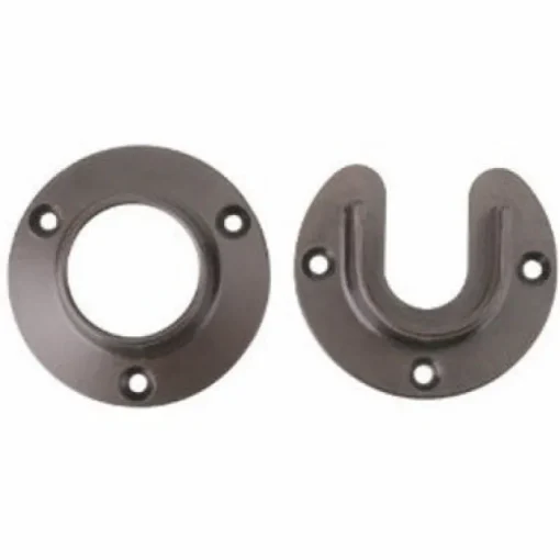 Knape & Vogt Pro HD 6-1/2 in. L x 1-3/8 in. Dia. Oil-Rubbed Bronze Steel Rod Socket (Pack of 6)