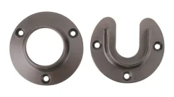 Knape & Vogt Pro HD 6-1/2 in. L x 1-3/8 in. Dia. Oil-Rubbed Bronze Steel Rod Socket (Pack of 6)