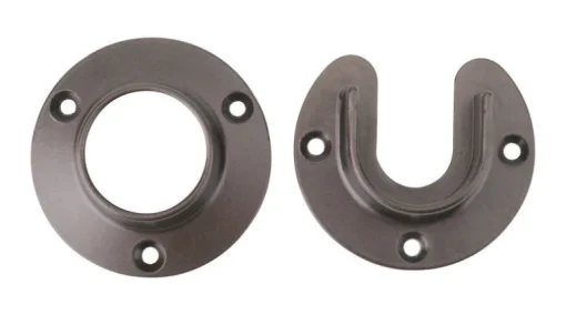 Knape & Vogt Pro HD 6-1/2 in. L x 1-3/8 in. Dia. Oil-Rubbed Bronze Steel Rod Socket (Pack of 6)